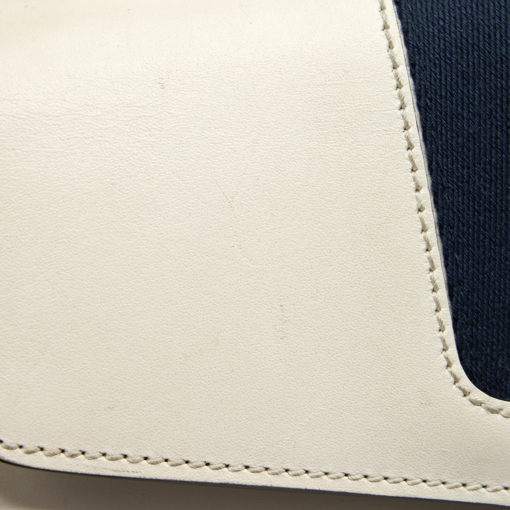 GUCCI SMALL SYLVIE BAG WHITE GHW
