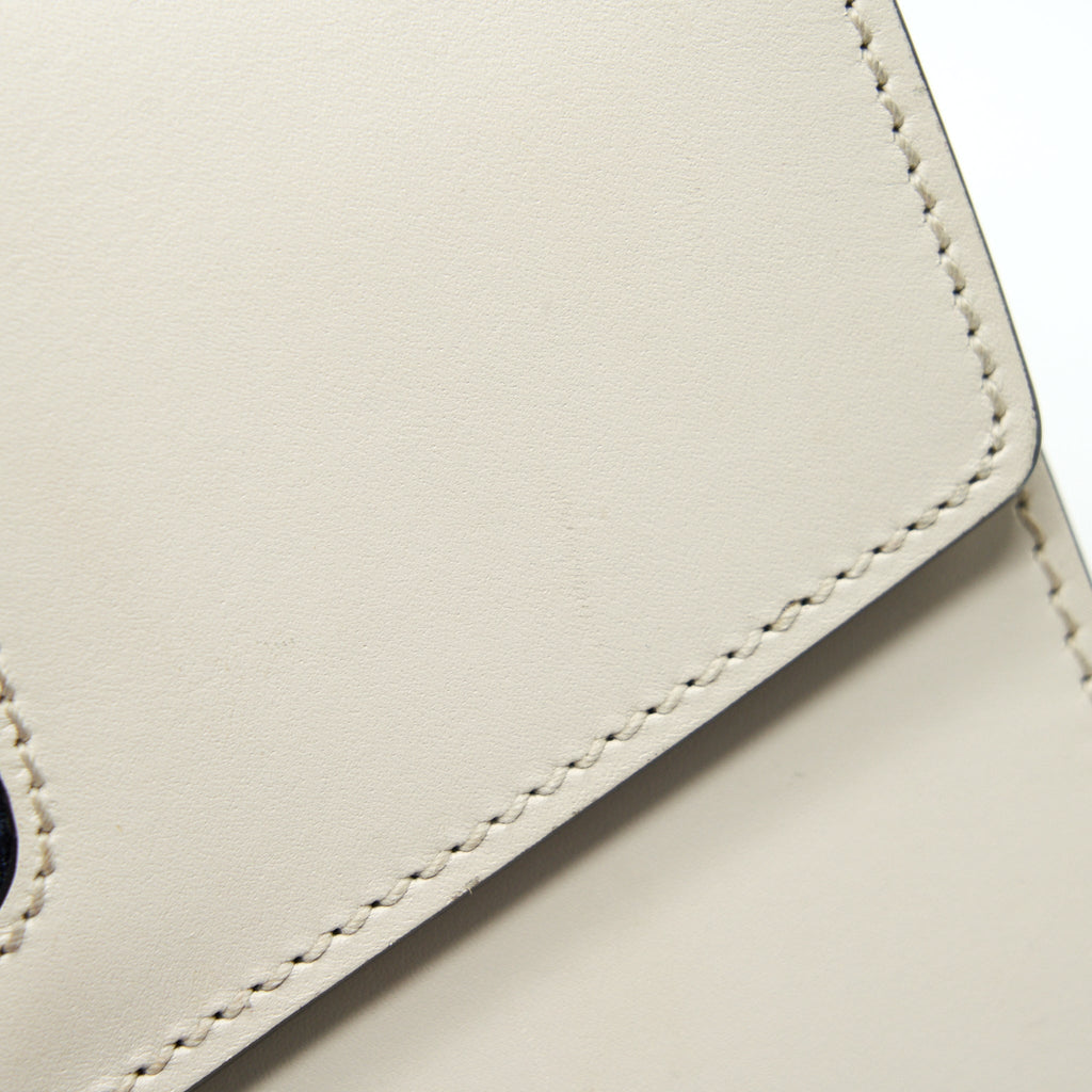 GUCCI SMALL SYLVIE BAG WHITE GHW