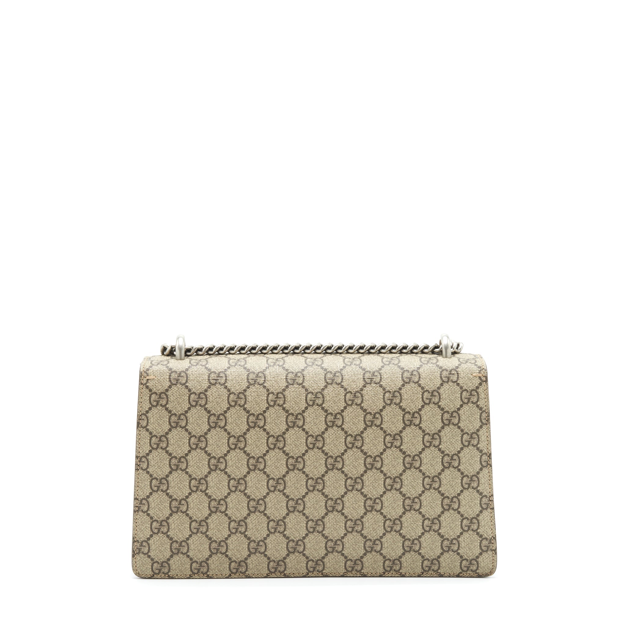 GUCCI DIONYSUS SHOULDER BAG RED/GG SUPREME CANVAS SHW