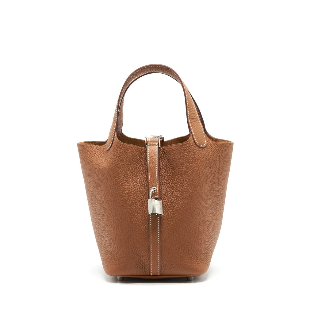HERMES PICOTIN 18 LOCK BAG GOLD SHW