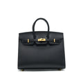 HERMES BIRKIN 25 SELLIER BLACK WITH GHW