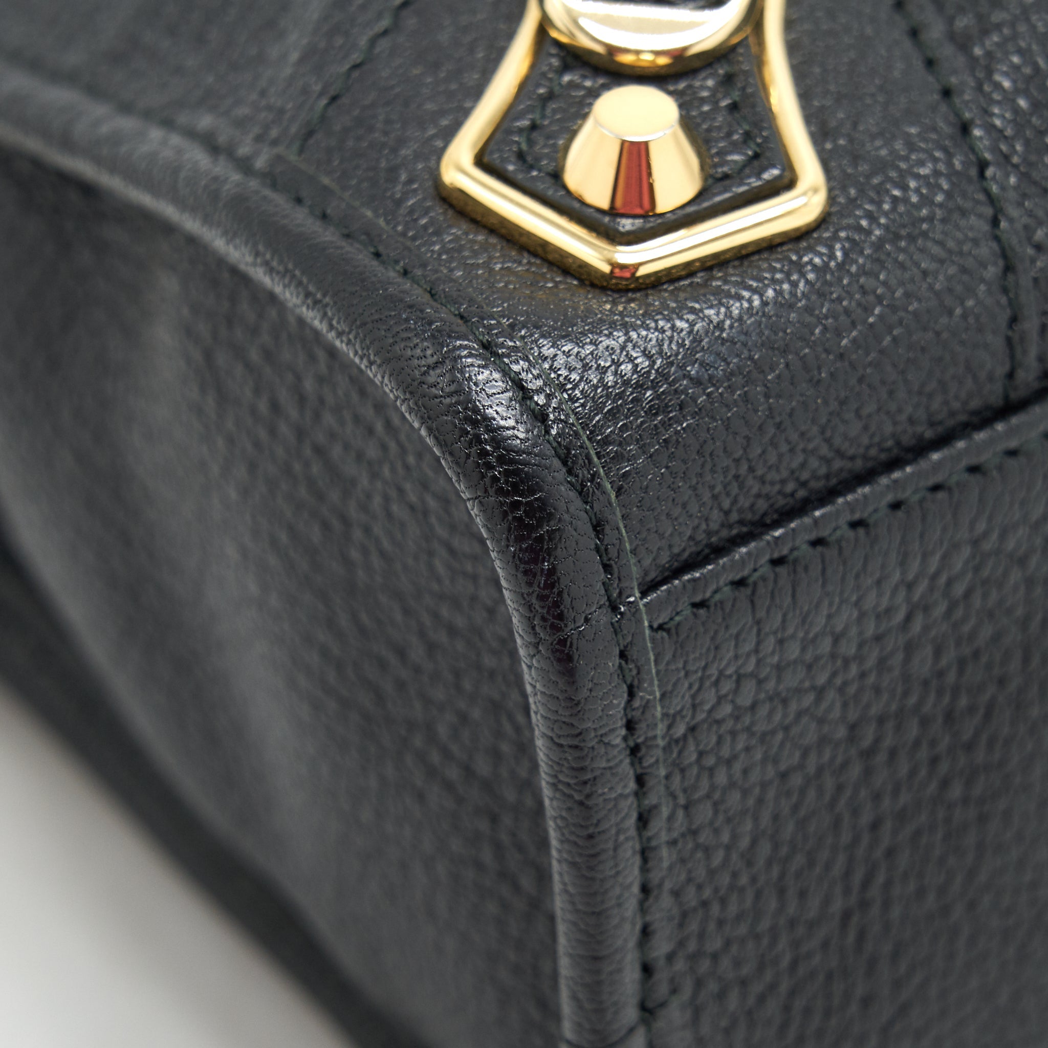 BALENCIAGA METALLIC EDG CITY S BAG BLACK GHW