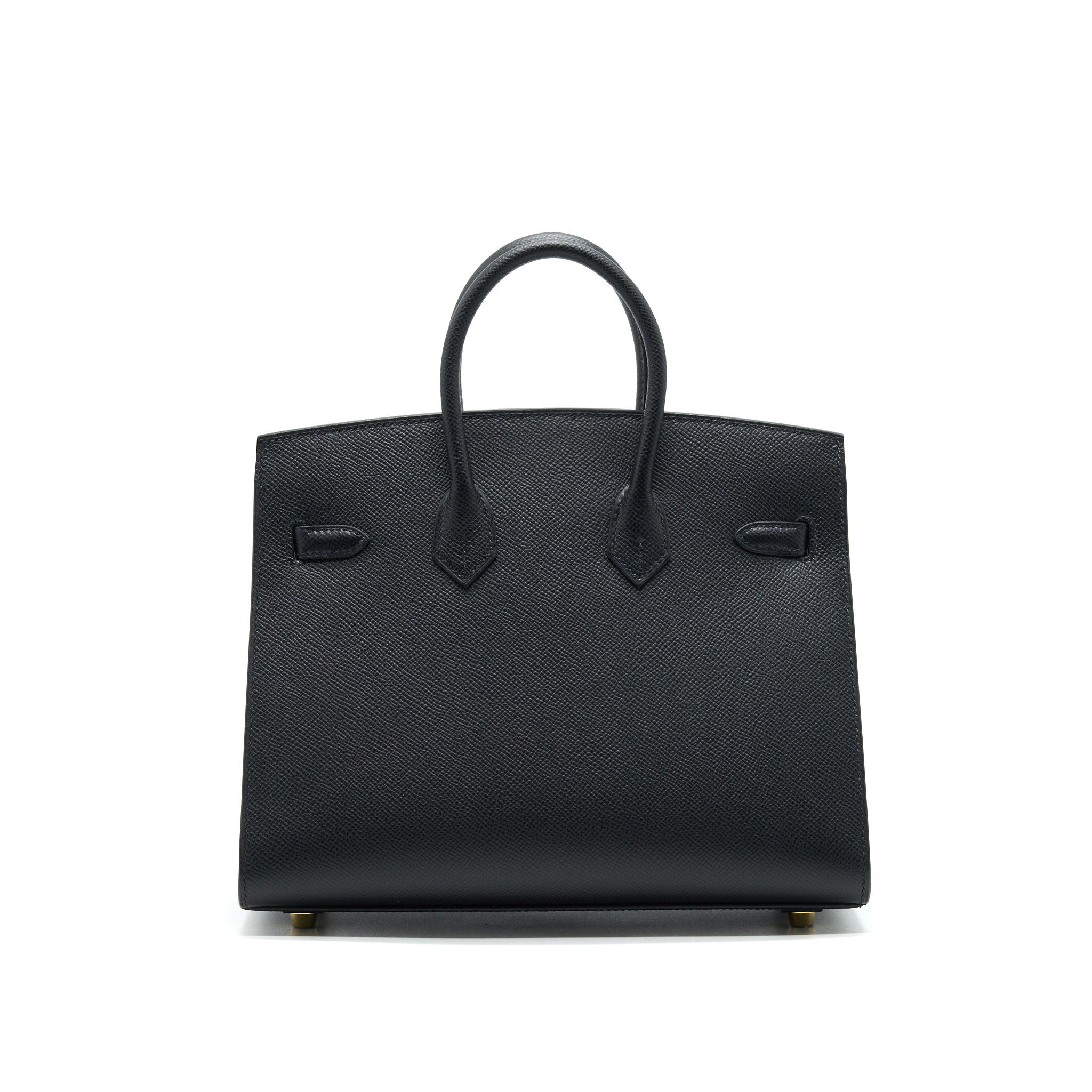 HERMES BIRKIN 25 SELLIER BLACK WITH GHW