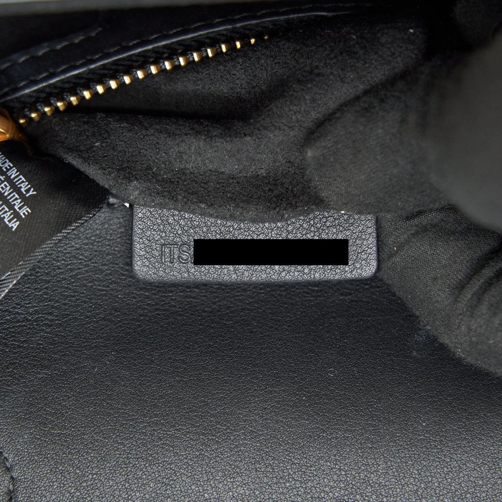 BURBERRY SMALL DK88 TOP HANDLE BAG BLACK