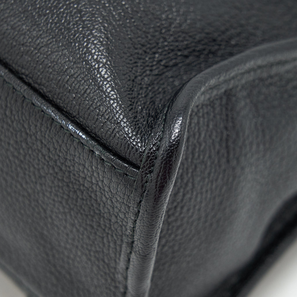 BALENCIAGA METALLIC EDG CITY S BAG BLACK GHW