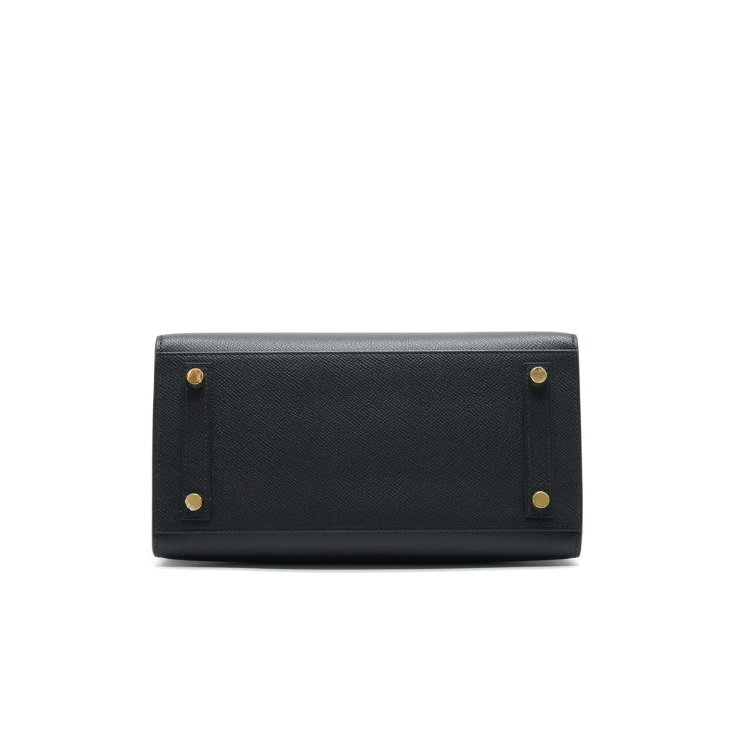 HERMES BIRKIN 25 SELLIER BLACK GHW