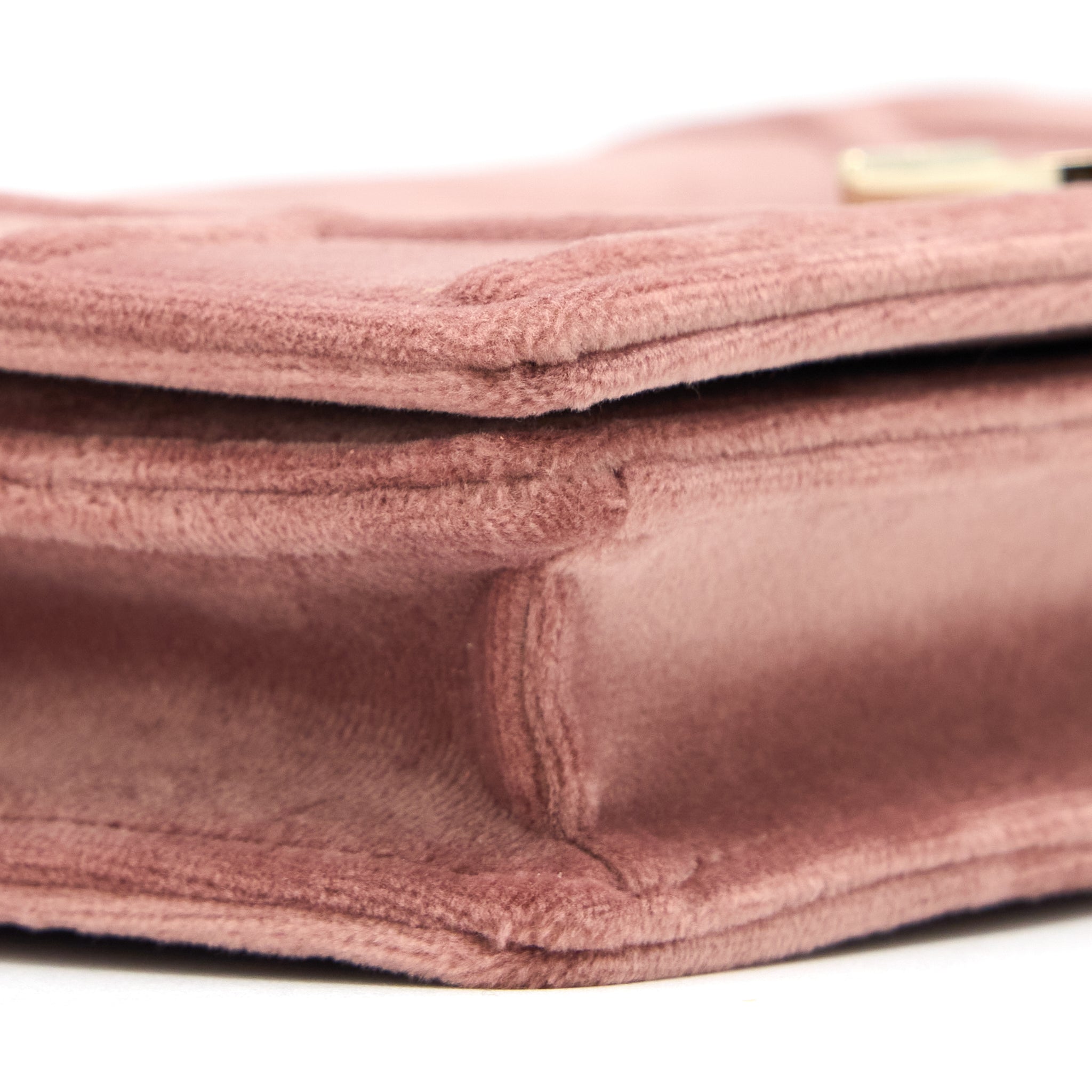 DIOR DIORMA WALLET ON CHAIN VELVET PINK GHW