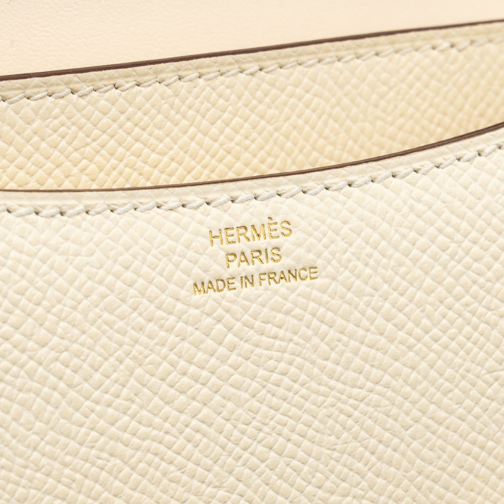 HERMES MINI CONSTANCE EPSOM NATA GHW
