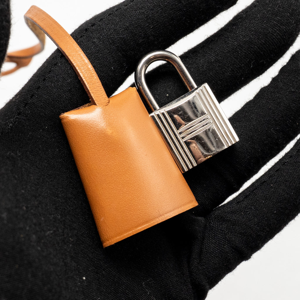 HERMES HERBAG 31 ZIP BAG CANVAS/ HUNTER LEATHER ROUGH TOMATE SHW
