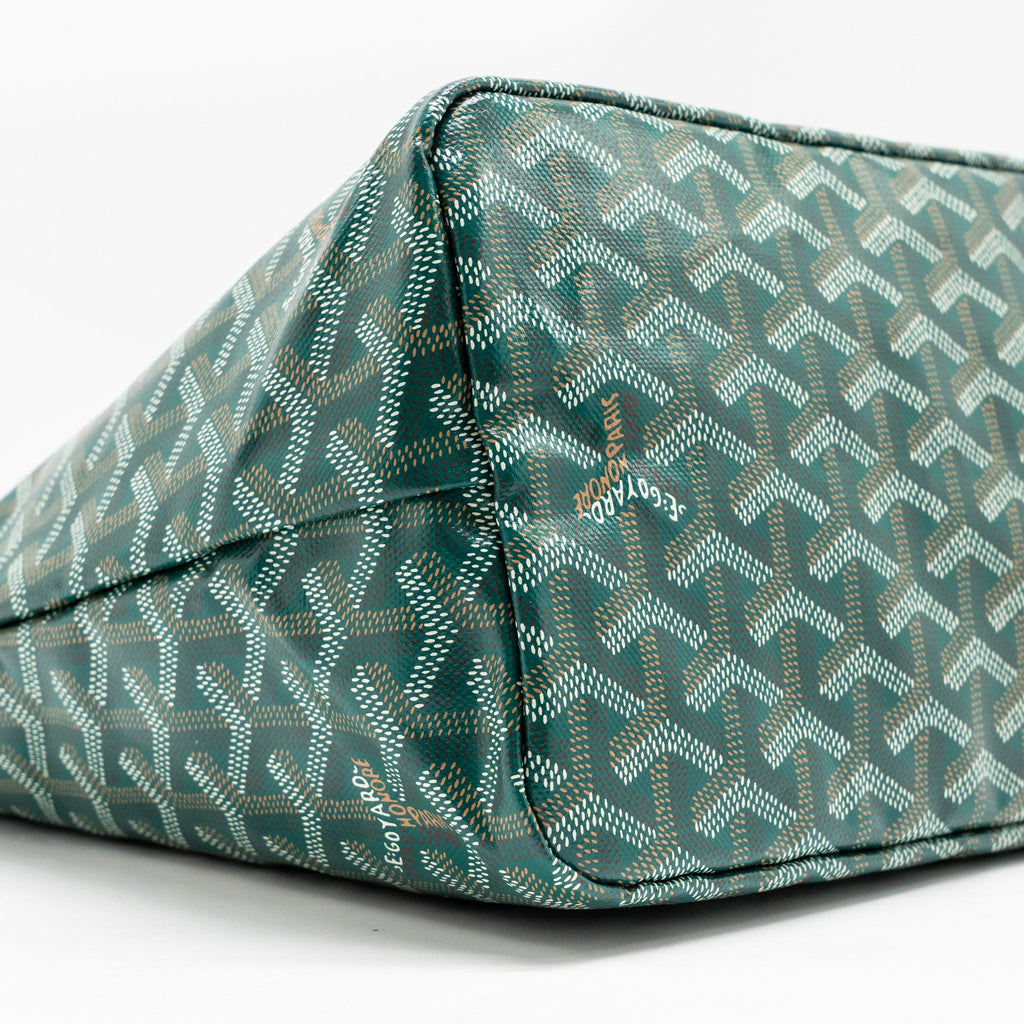 GOYARD BOHEME HOBO BAG GOYARDINE CANVAS GREEN SHW