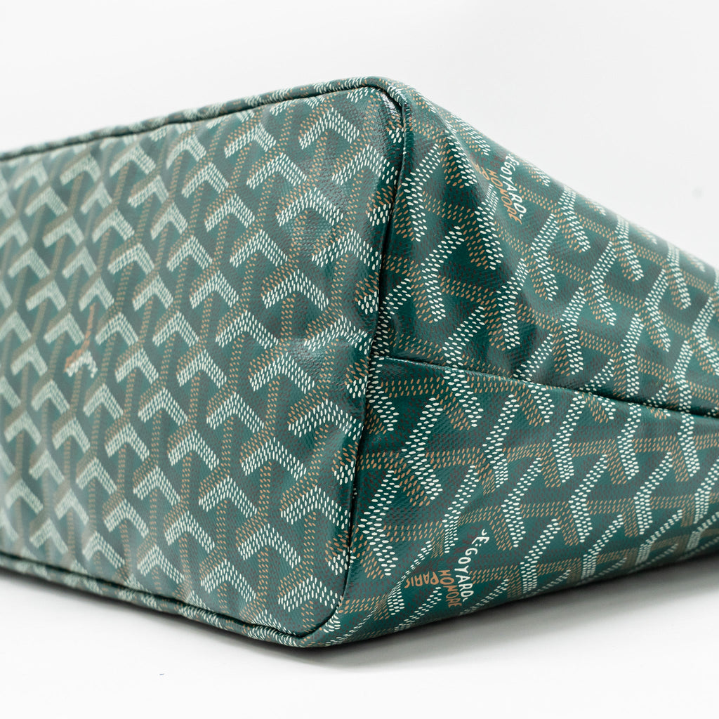 GOYARD BOHEME HOBO BAG GOYARDINE CANVAS GREEN SHW