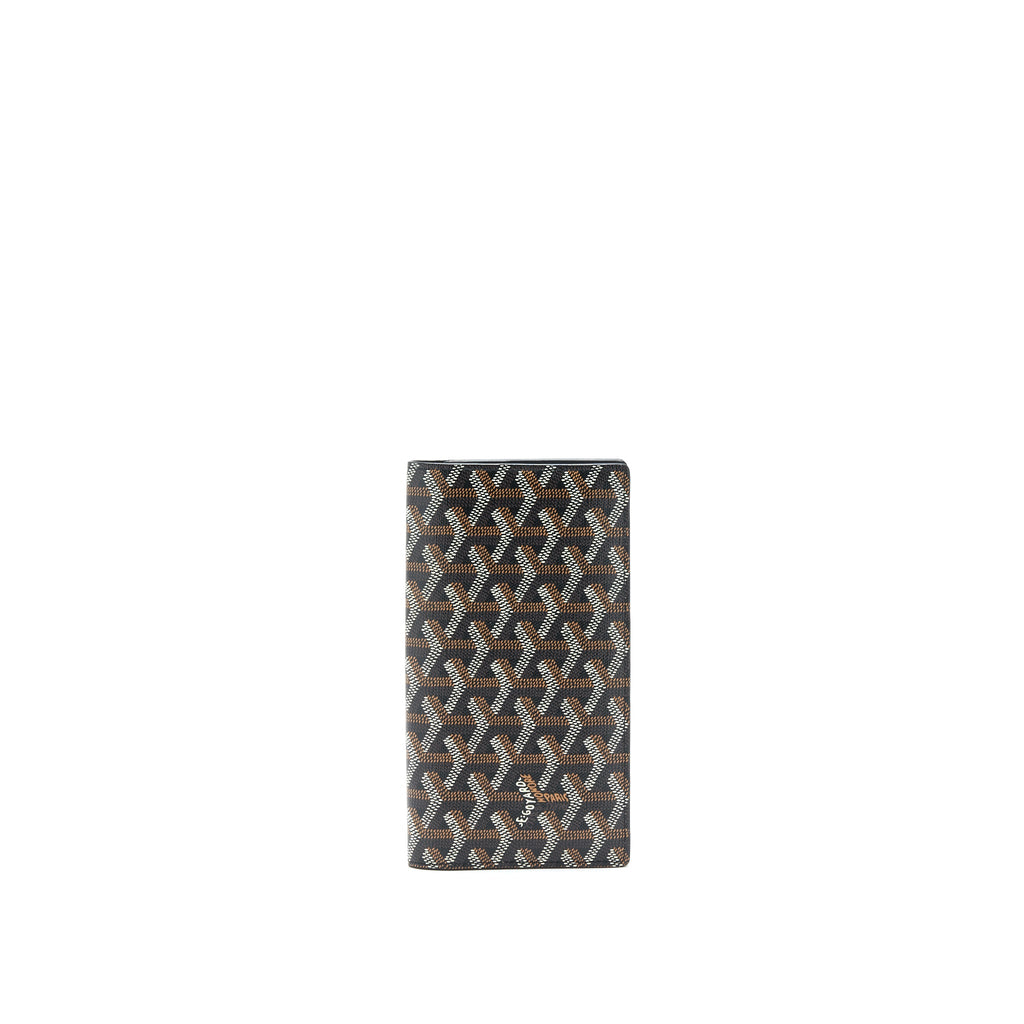 GOYARD RICHELIEU WALLET GOYARDINE IN BLACK CANVAS