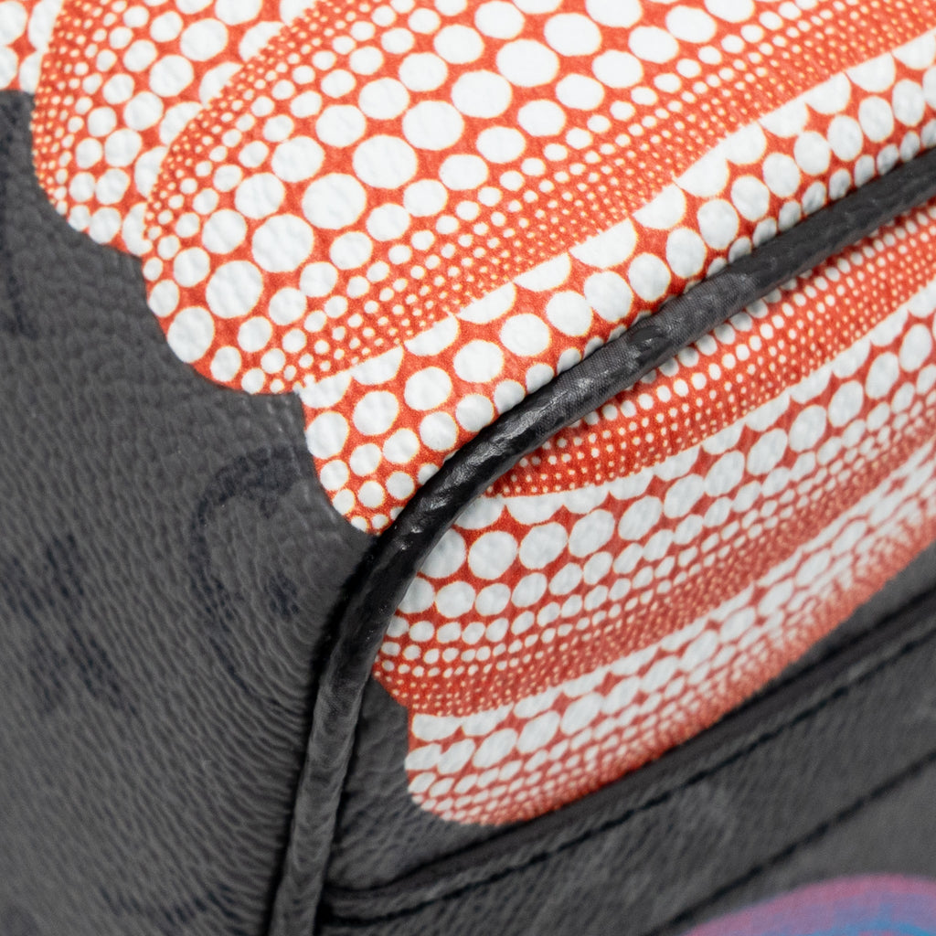 LOUIS VUITTON X YAYOI KUSAMA KEEPALL BANDOULIERE 25 PUMPKIN MULTICOLOURED MONOGRAM CANVAS SHW