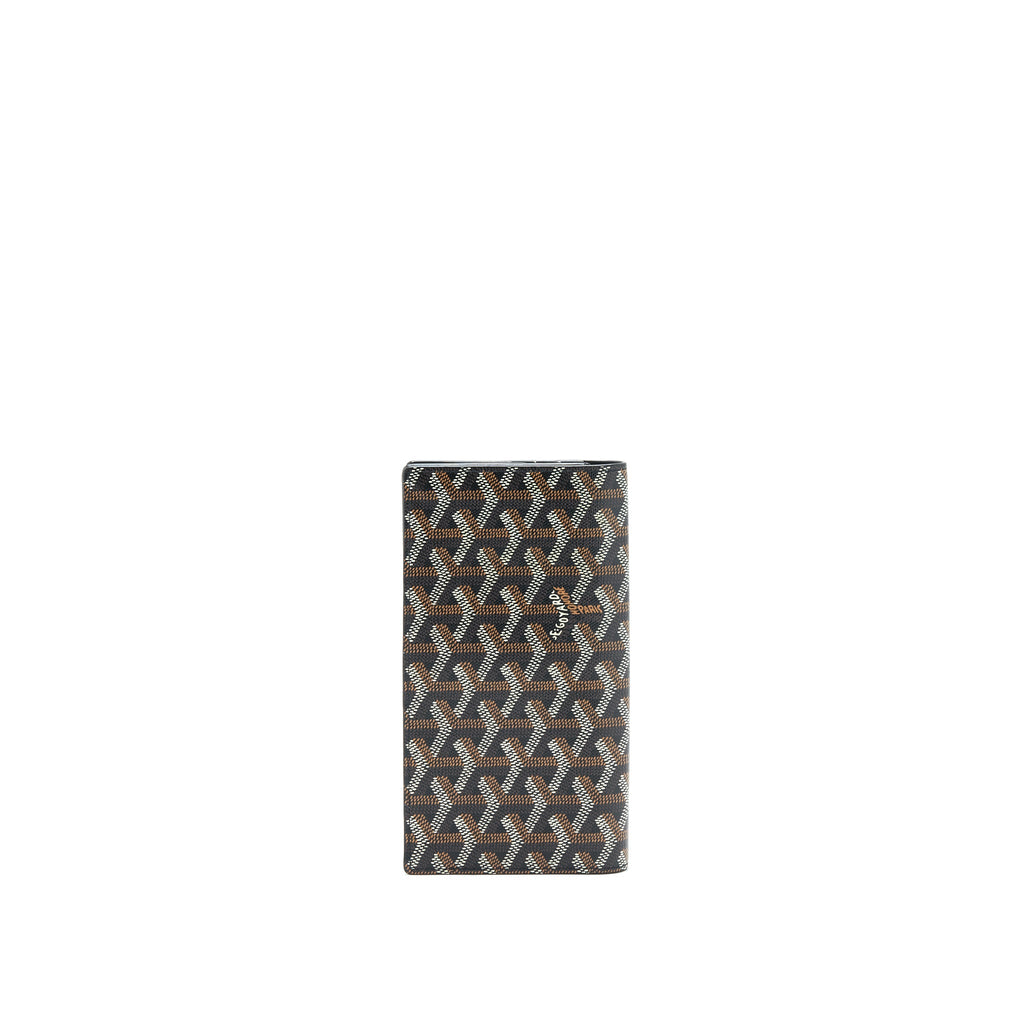 GOYARD RICHELIEU WALLET GOYARDINE IN BLACK CANVAS