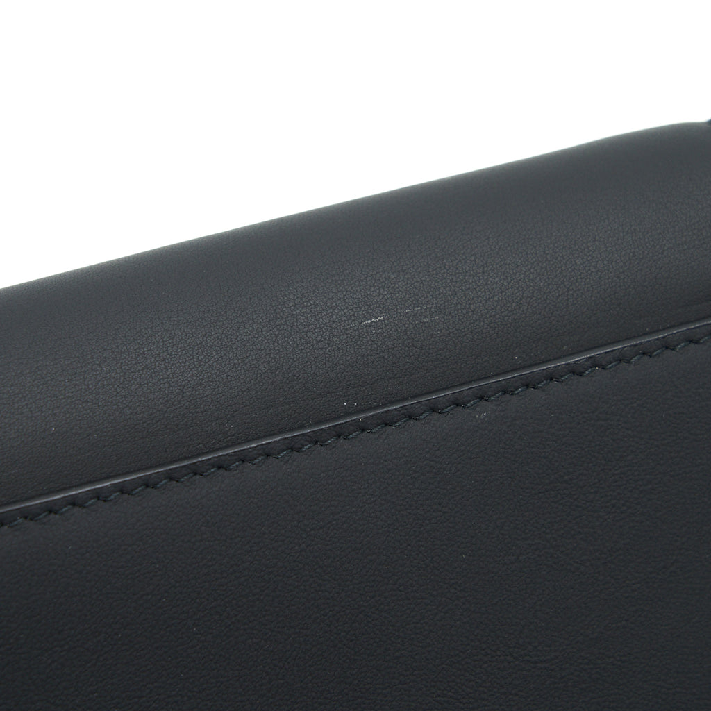 DIOR SADDLE WALLET WITH CHAIN CALFSKIN SO BLACK