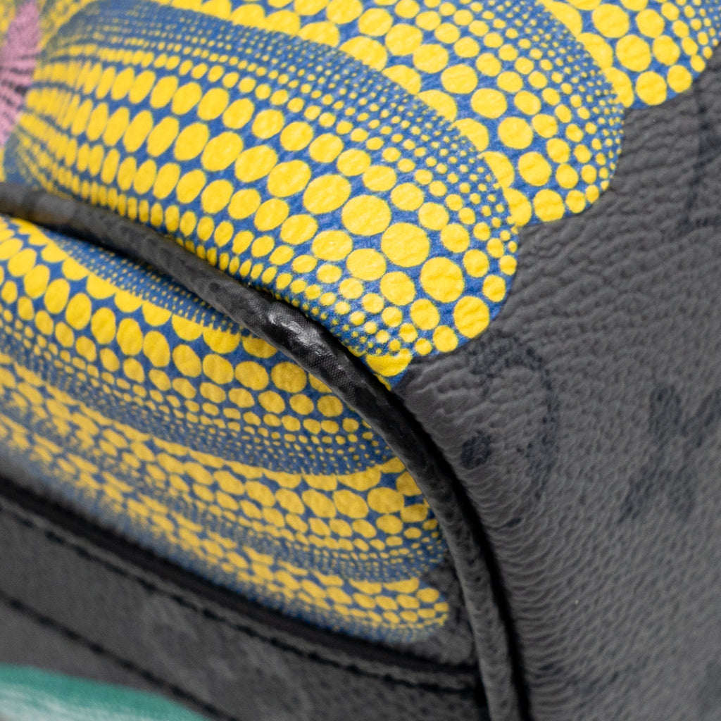 LOUIS VUITTON X YAYOI KUSAMA KEEPALL BANDOULIERE 25 PUMPKIN MULTICOLOURED MONOGRAM CANVAS SHW
