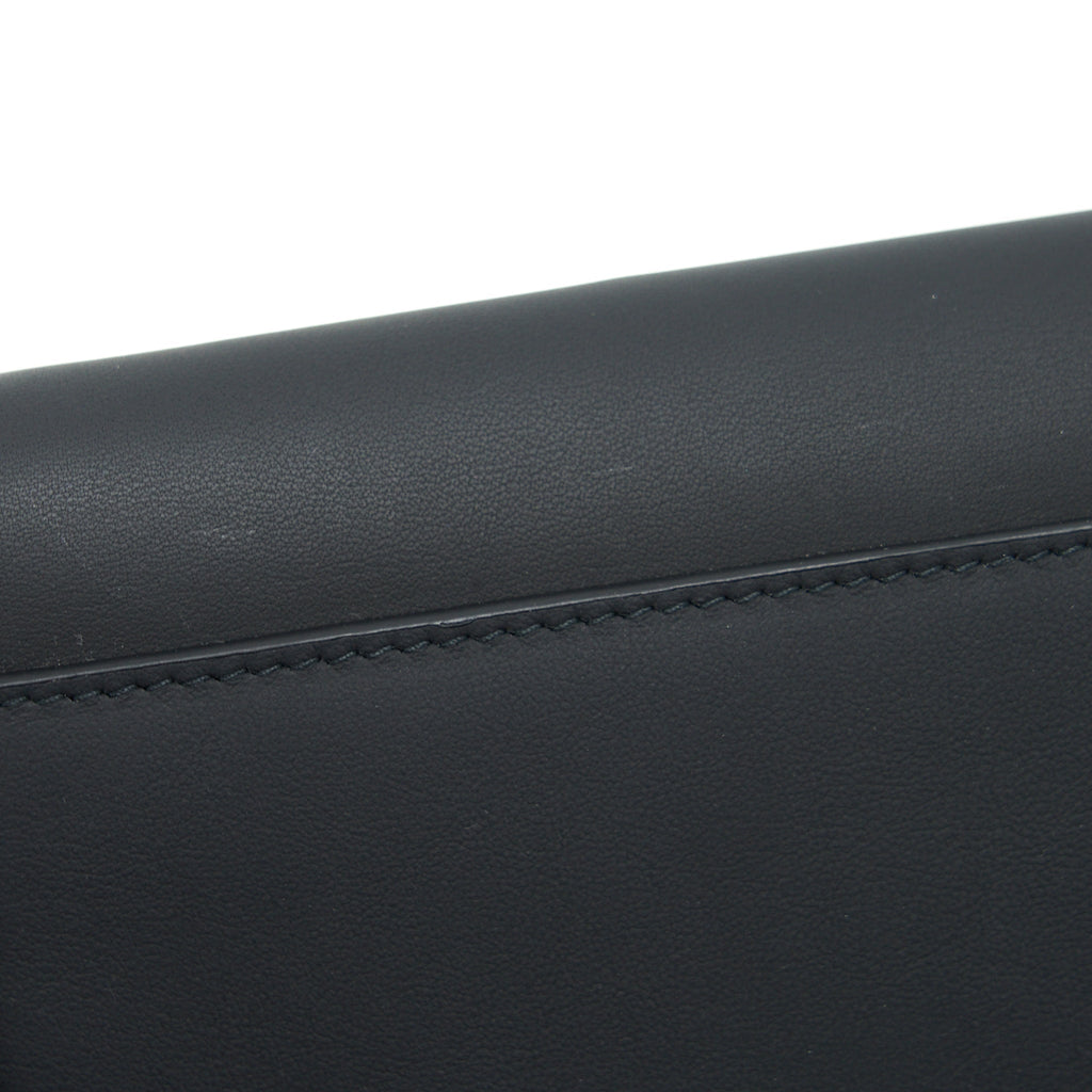 DIOR SADDLE WALLET WITH CHAIN CALFSKIN SO BLACK