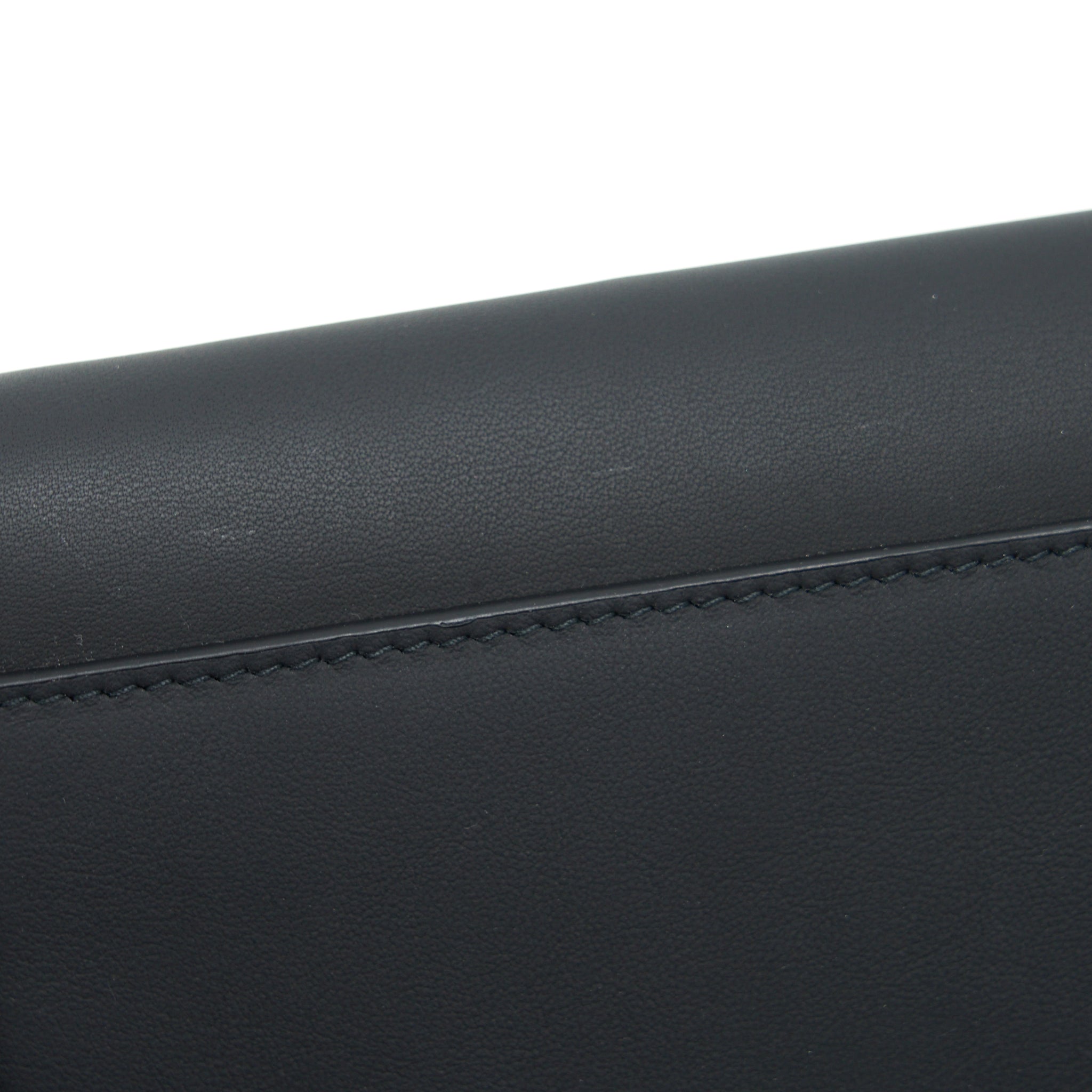 DIOR SADDLE WALLET WITH CHAIN CALFSKIN SO BLACK