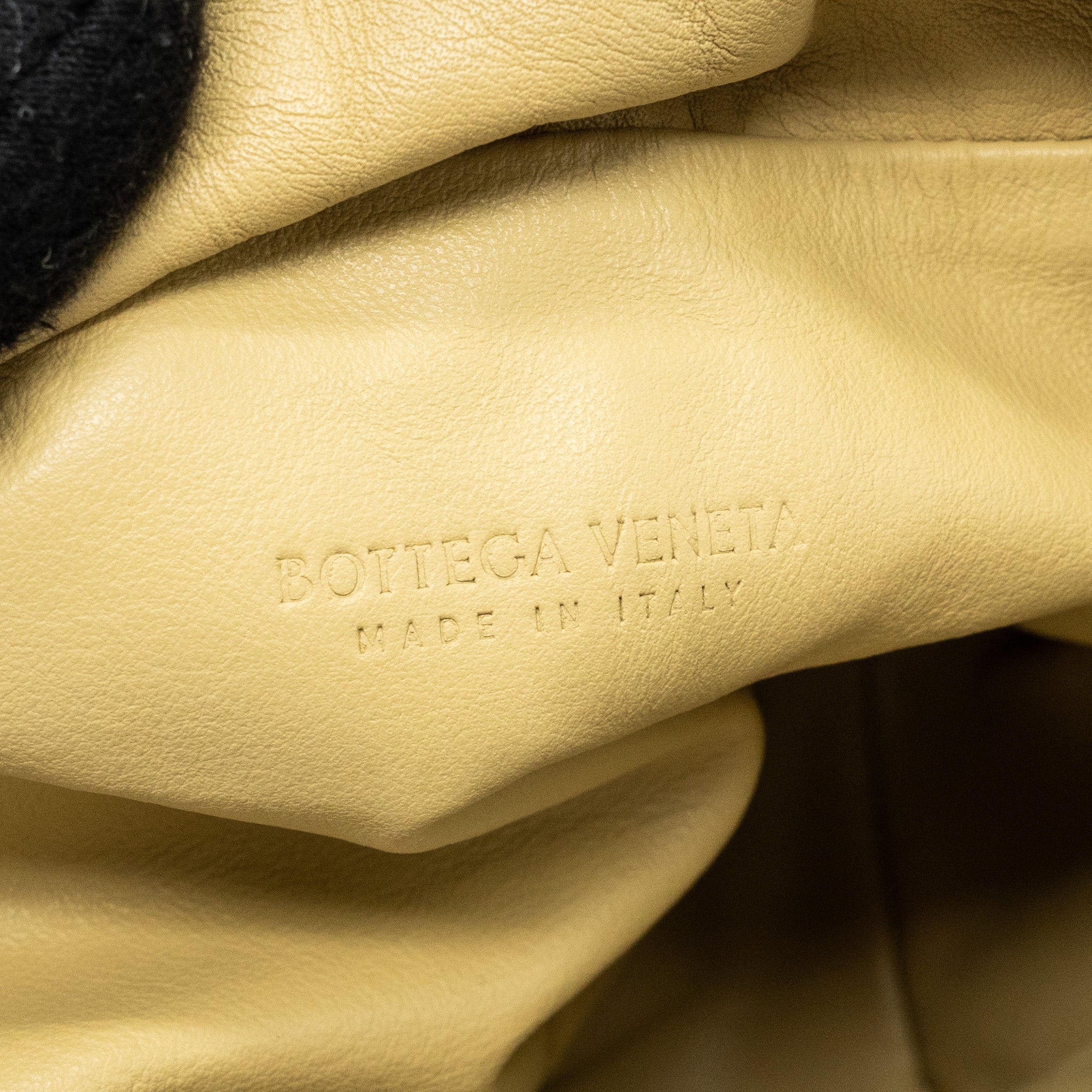 BOTTEGA VENETA MINI BULB BUCKET BAG LEATHER MUSTARD YELLOW GHW