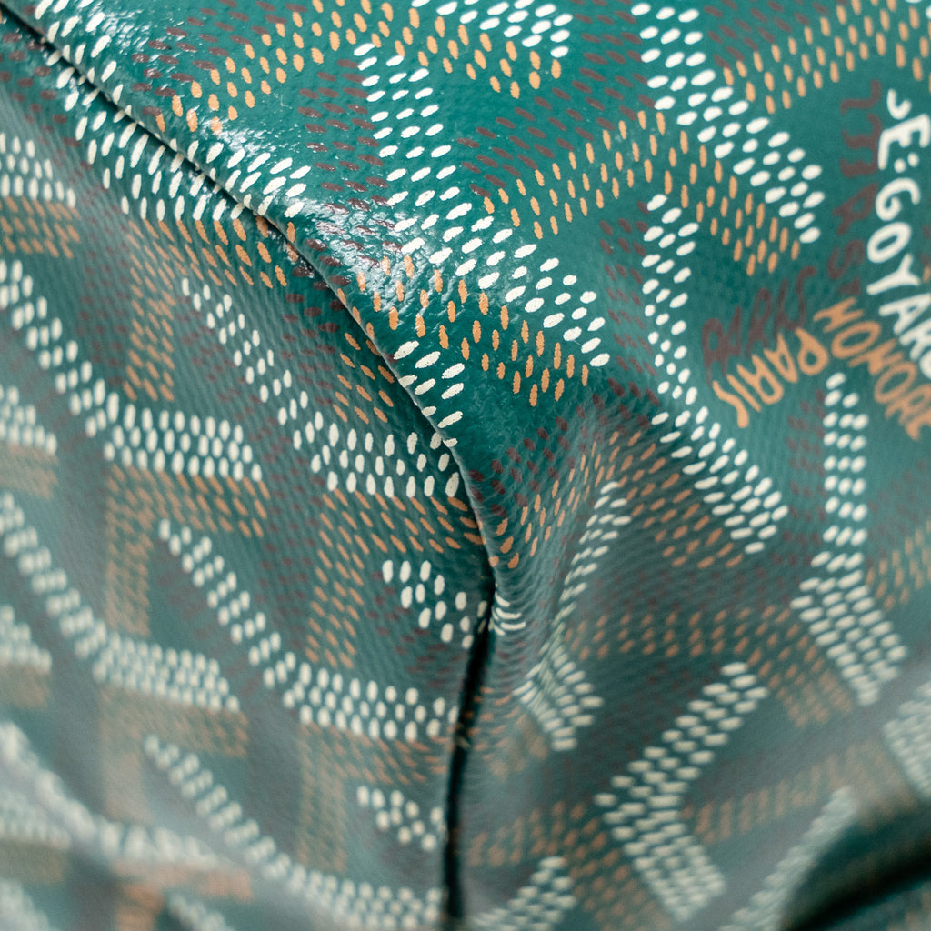 GOYARD BOHEME HOBO BAG GOYARDINE CANVAS GREEN SHW