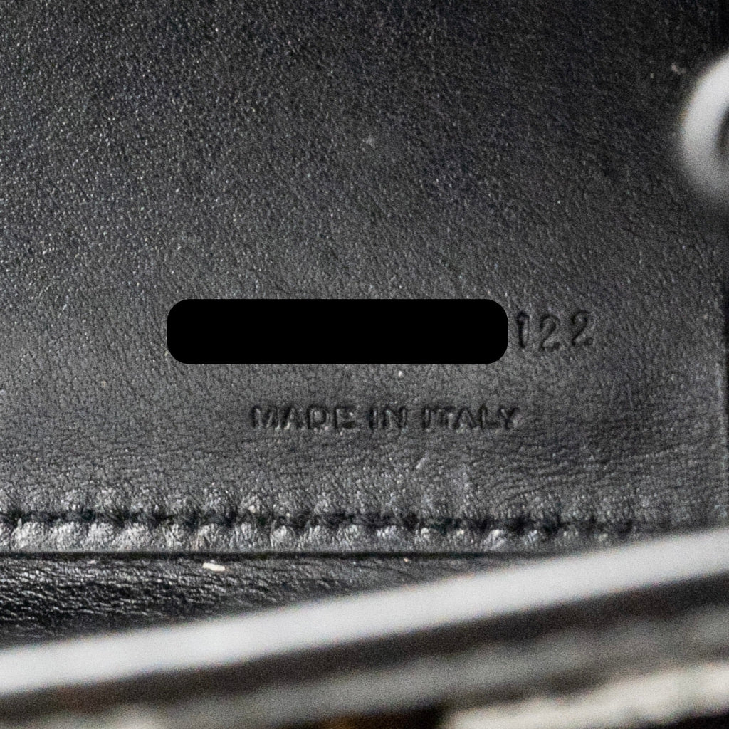 SAINT LAURENT/YSL NANO SAC DE JOUR CROC-EMBOSSED CALFSKIN BLACK GHW