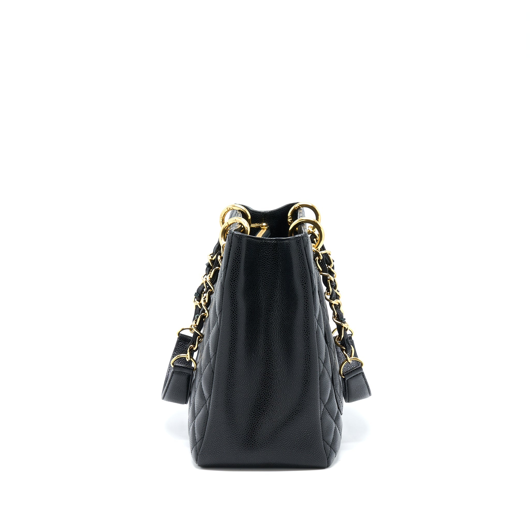 CHANEL GRAND SHOPPING TOTE BAG CAVIAR BLACK GHW