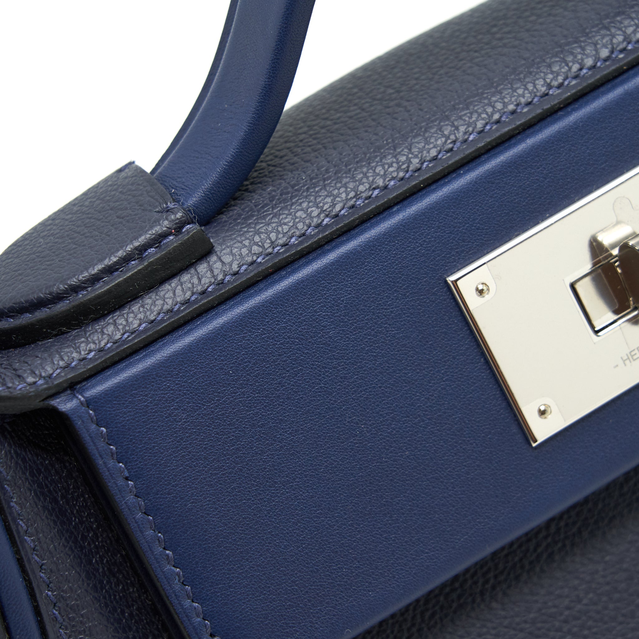 HERMES MINI 24/24 2424-21 BAG SWIFT BLUE NUIT/BLUE NAVY SHW