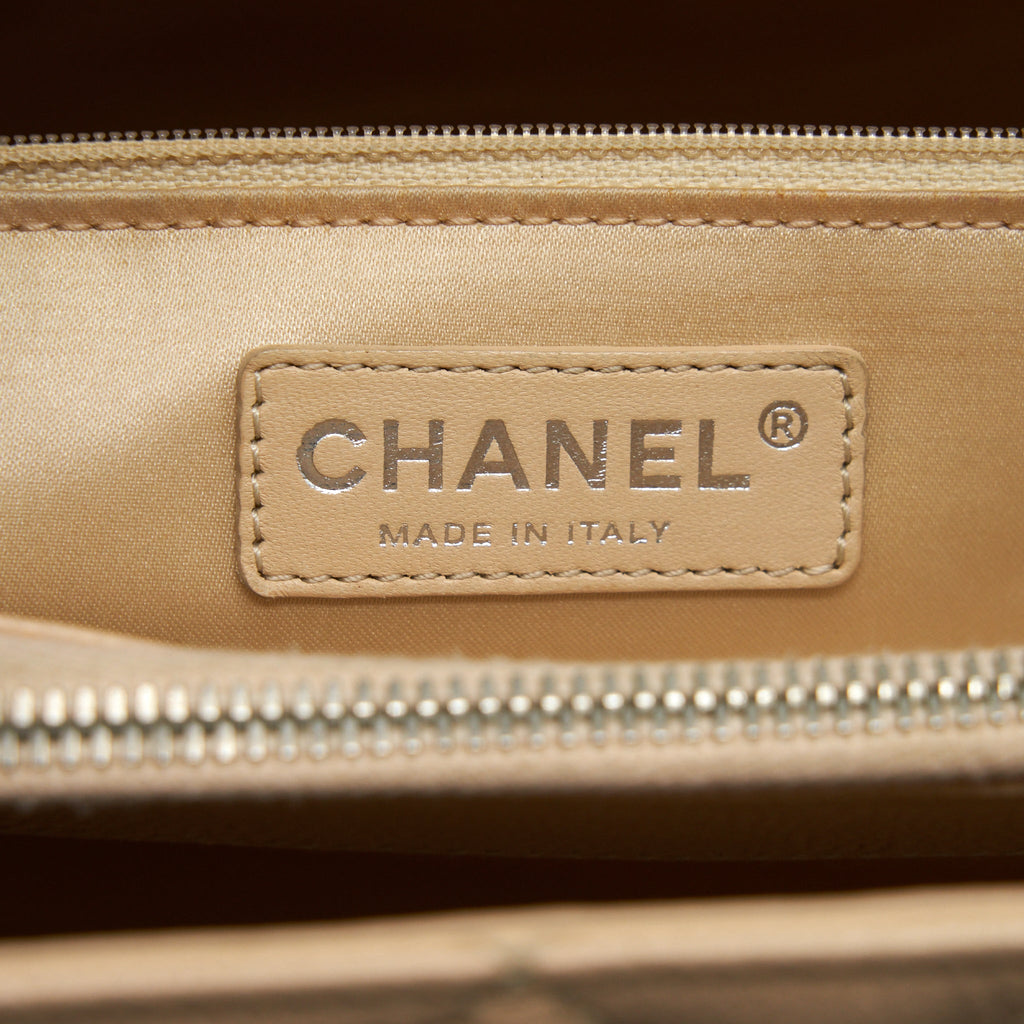 CHANEL GRAND SHOPPING TOTE BAG CAVIAR BEIGE SHW