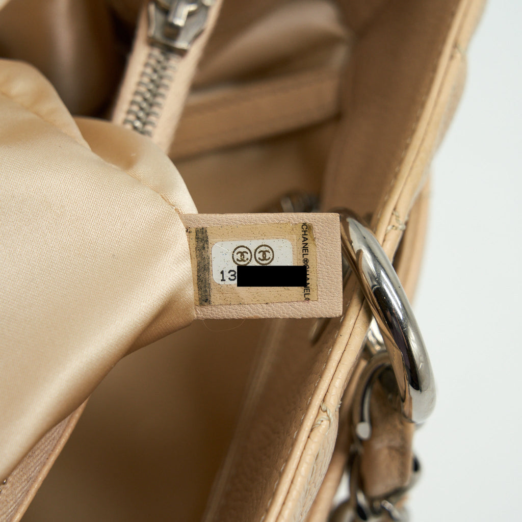 CHANEL GRAND SHOPPING TOTE BAG CAVIAR BEIGE SHW