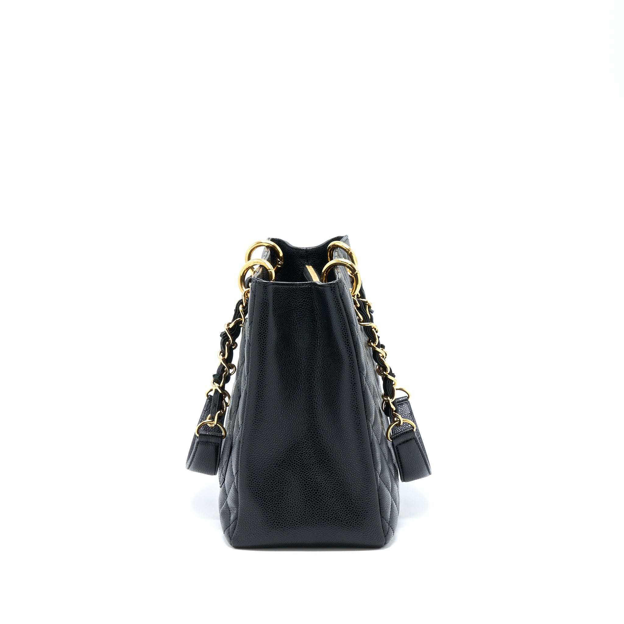 CHANEL GRAND SHOPPING TOTE BAG CAVIAR BLACK GHW