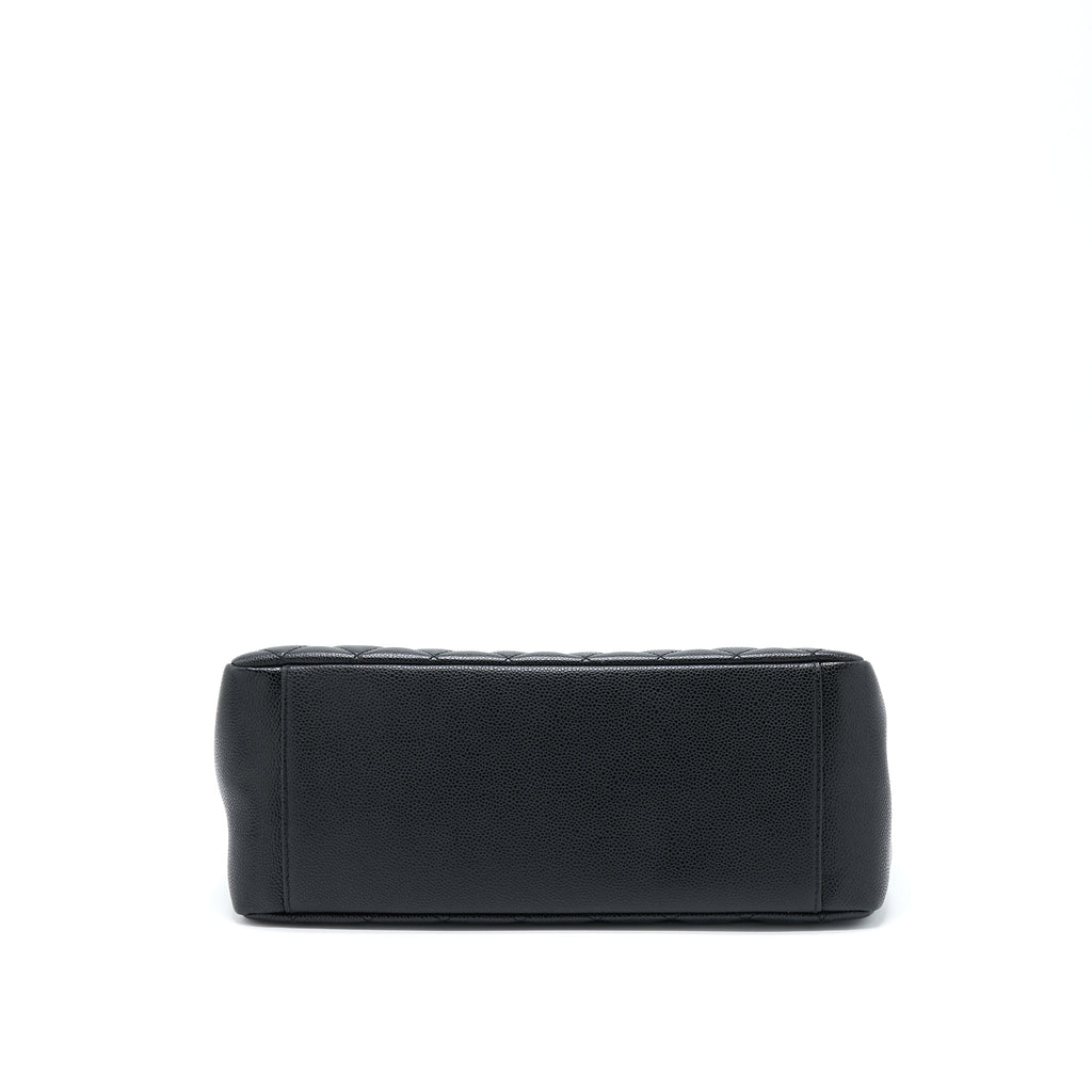 CHANEL GRAND SHOPPING TOTE BAG CAVIAR BLACK GHW