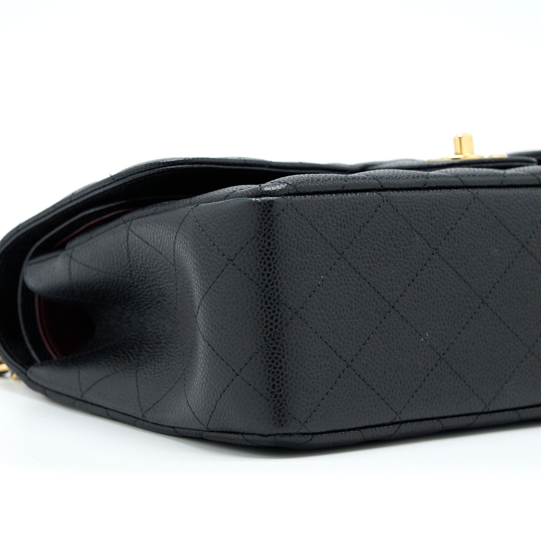 CHANEL JUMBO CLASSIC DOUBLE FLAP BAG CAVIAR BLACK GHW