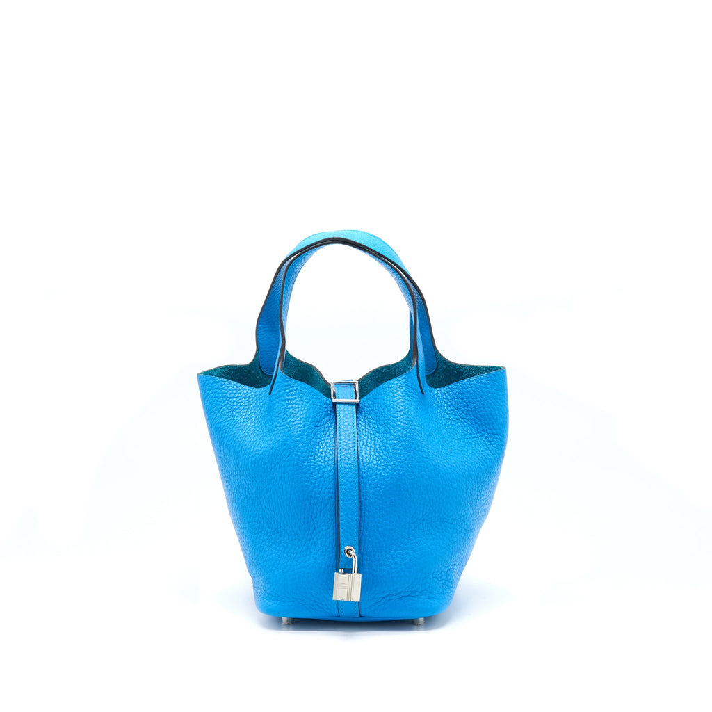 HERMES PICOTIN 18 CLEMENCE BLUE SHW