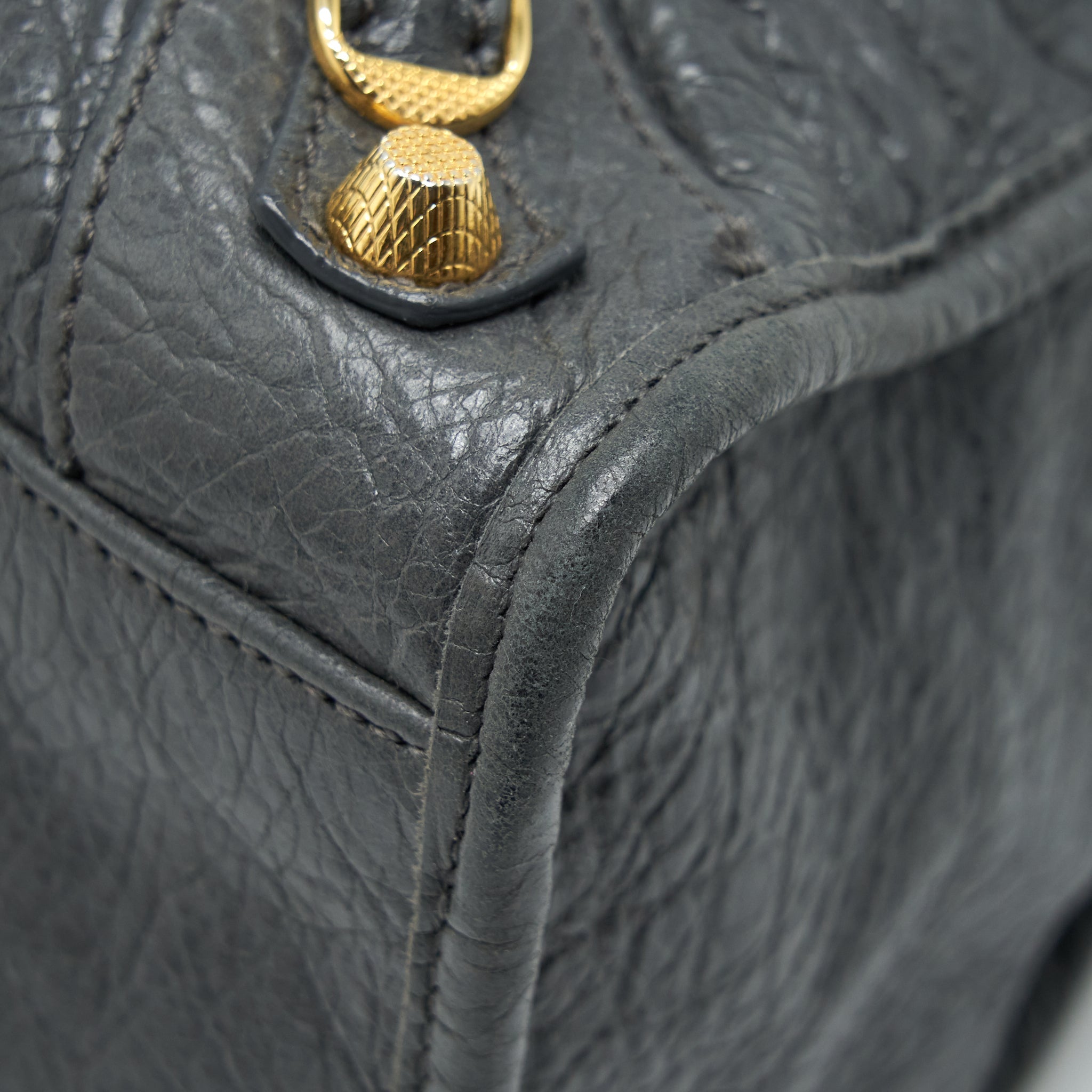 BALENCIAGA CLASSIC CITY BAG GREY GHW