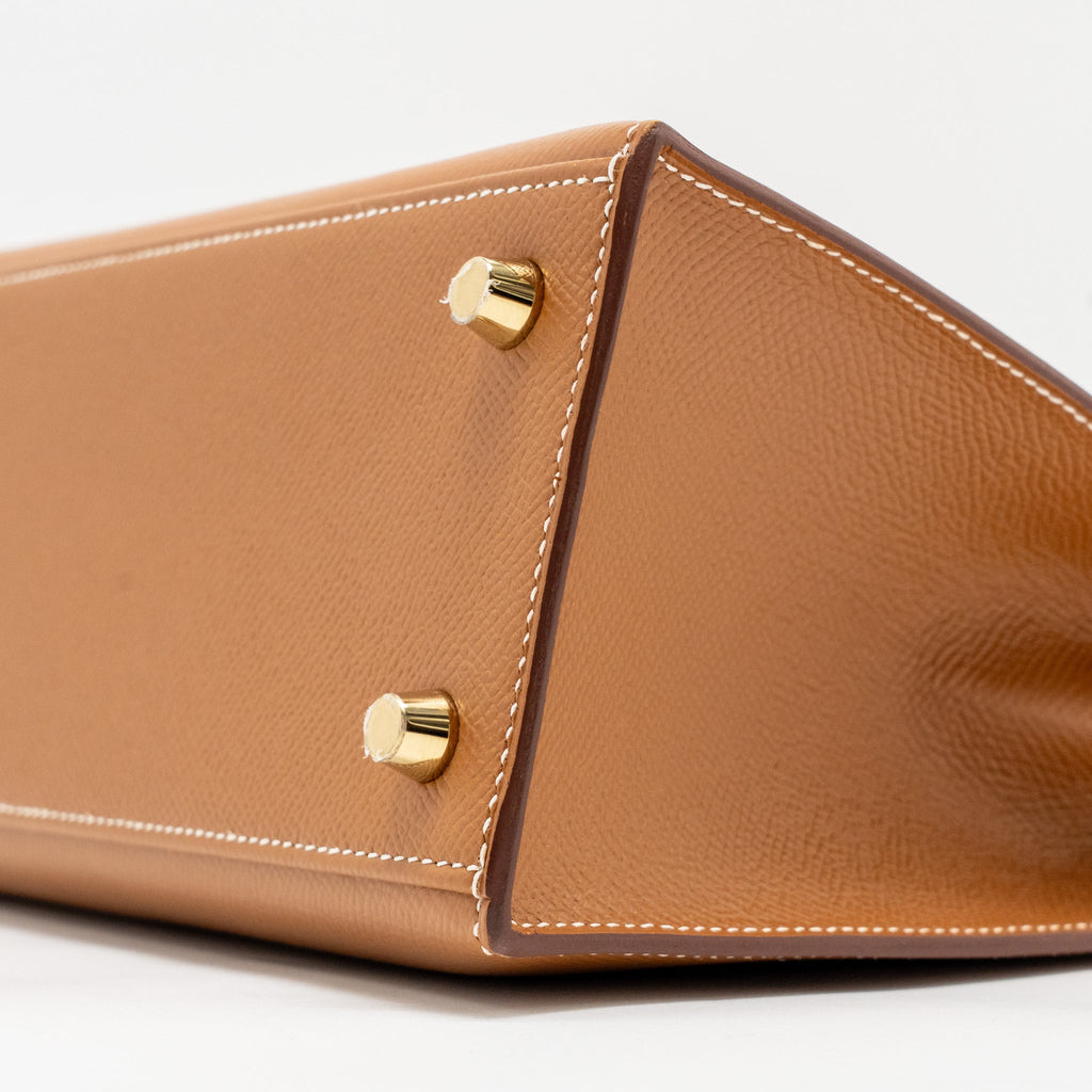 HERMES KELLY 25 EPSOM GOLD GHW