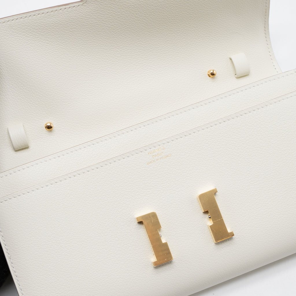 HERMES CONSTANCE TO GO SANGLE CAVALE/EVERCOLOR MUSHROOM GHW