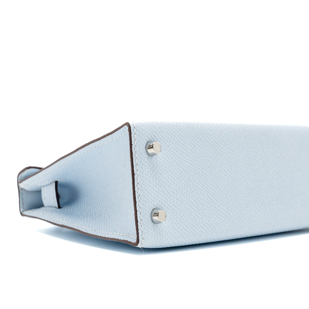 HERMES MINI KELLY II EPSOM BLUE BRUME SHW