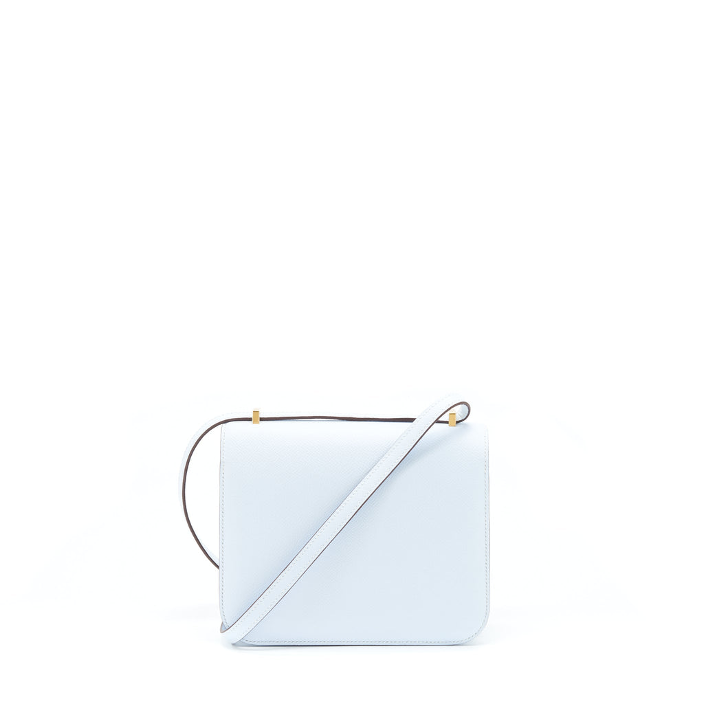 HERMES MINI CONSTANCE EPSOM BLUE BRUME GHW