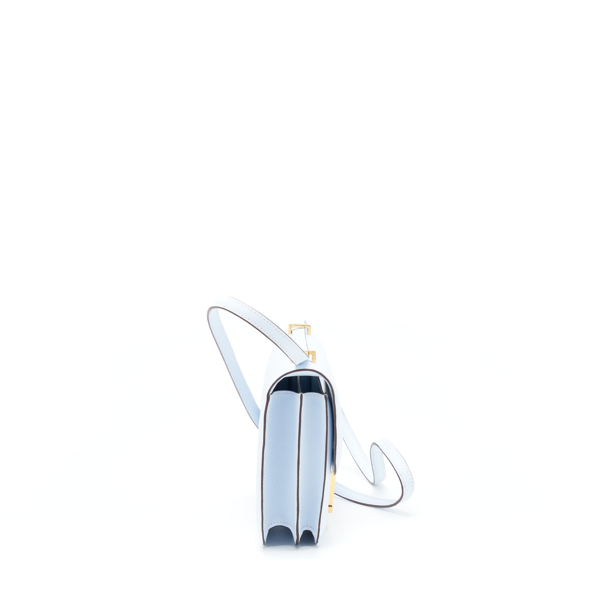 HERMES MINI CONSTANCE EPSOM BLUE BRUME GHW