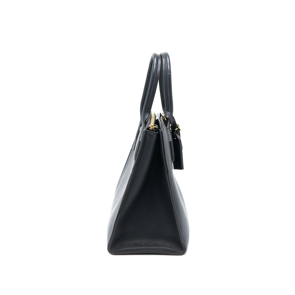 LOUIS VUITTON CITY STEAMER MM GRAINED CALFSKIN BLACK GHW