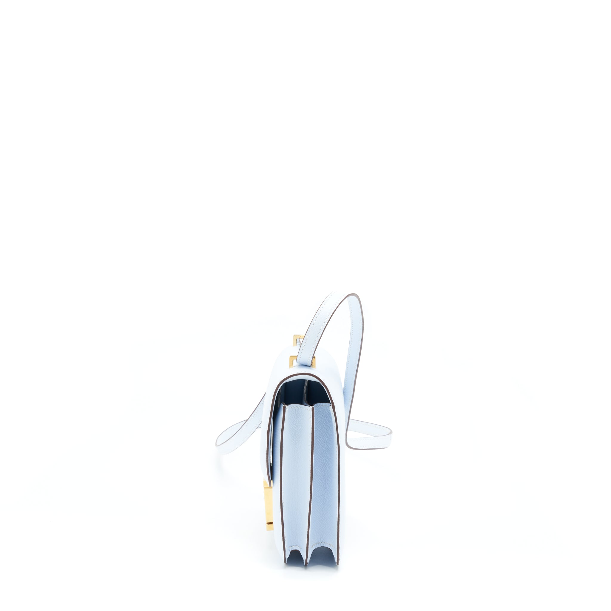 HERMES MINI CONSTANCE EPSOM BLUE BRUME GHW