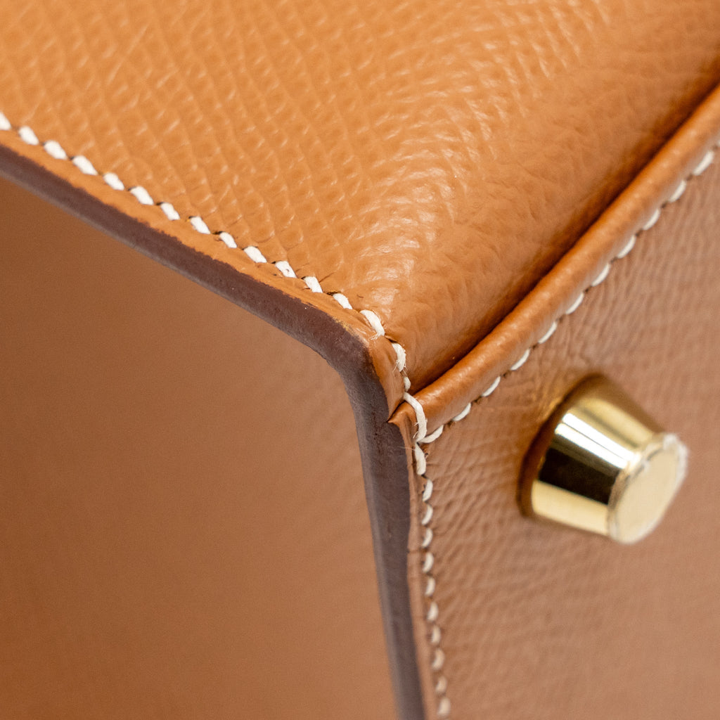 HERMES KELLY 25 EPSOM GOLD GHW