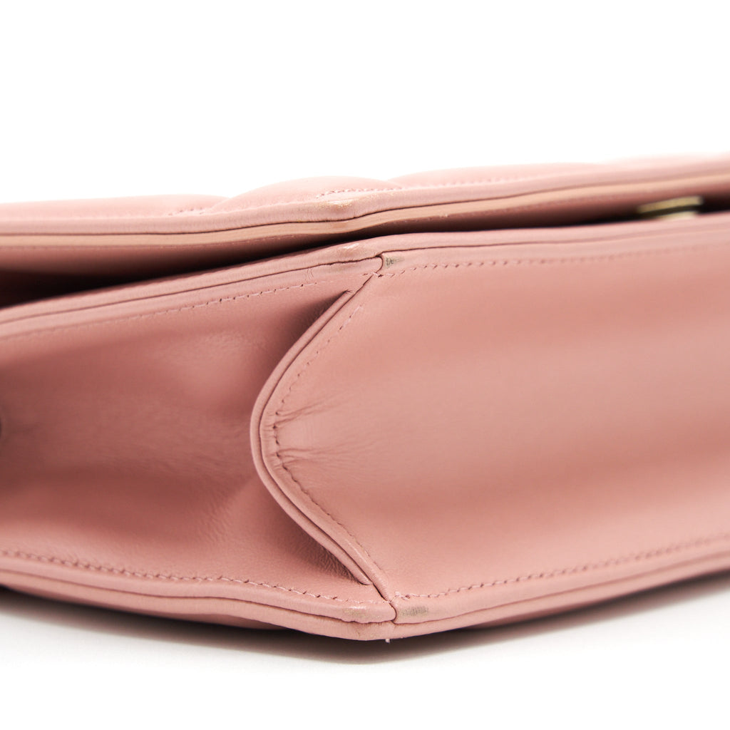 DIOR SMALL DIORAMA BAG LAMBSKIN PINK LGHW