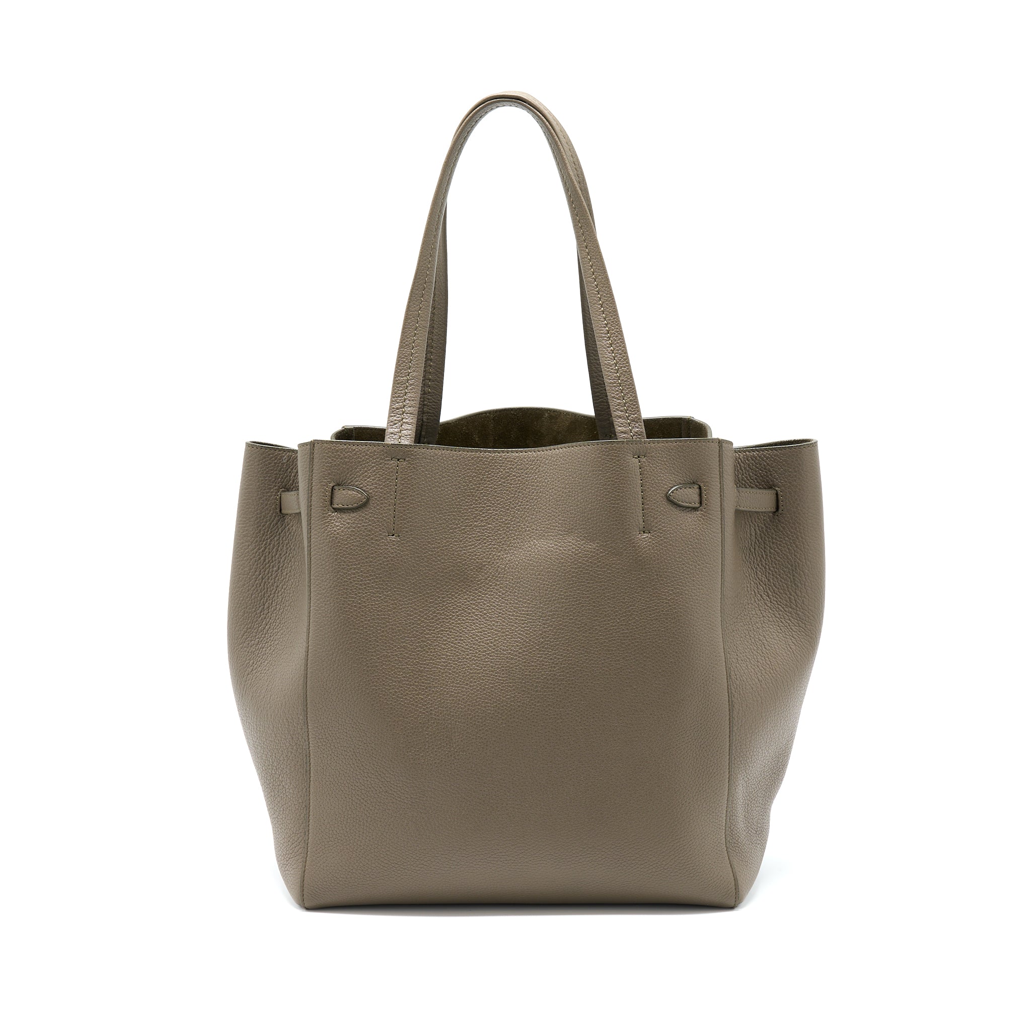 CELINE SMALL CABAS PHANTOM SOFT GRAINED CALFSKIN GREY GHW