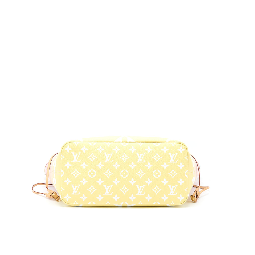 LOUIS VUITTON NEVERFULL MM BY THE POOL OMBRÉ ROSE GHW