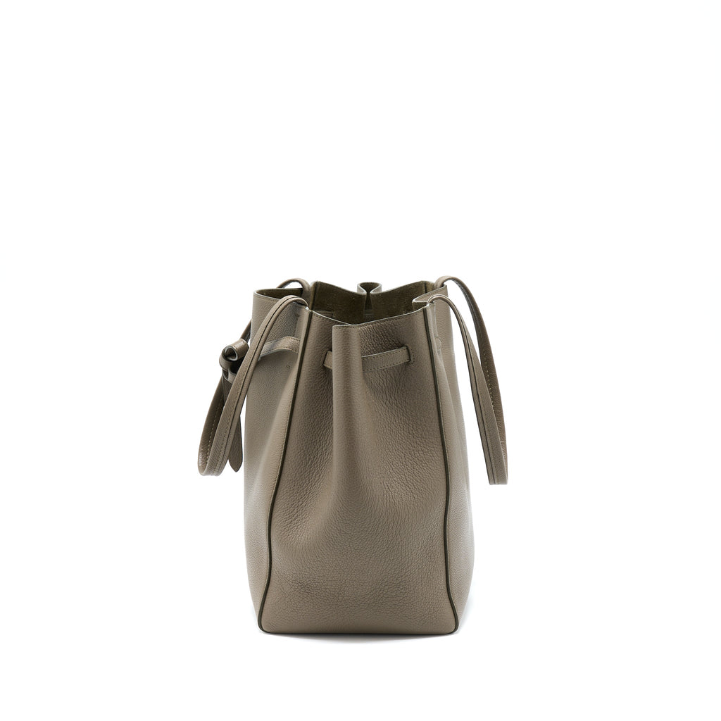 CELINE SMALL CABAS PHANTOM SOFT GRAINED CALFSKIN GREY GHW