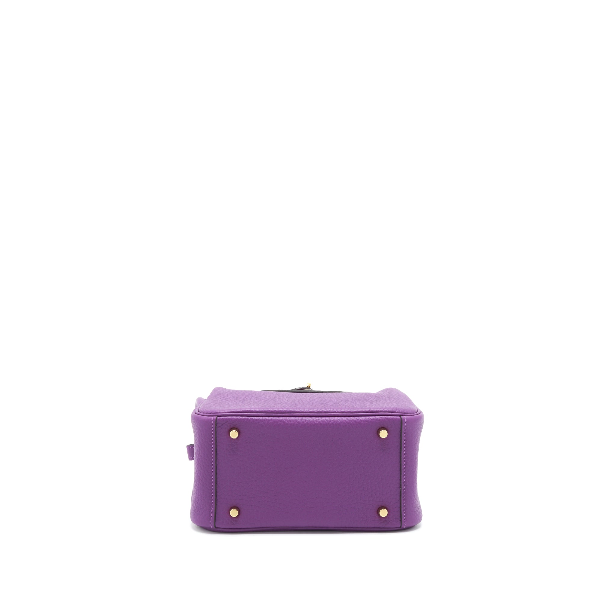 HERMES MINI LINDY CLEMENCE P9 ANEMONE GHW