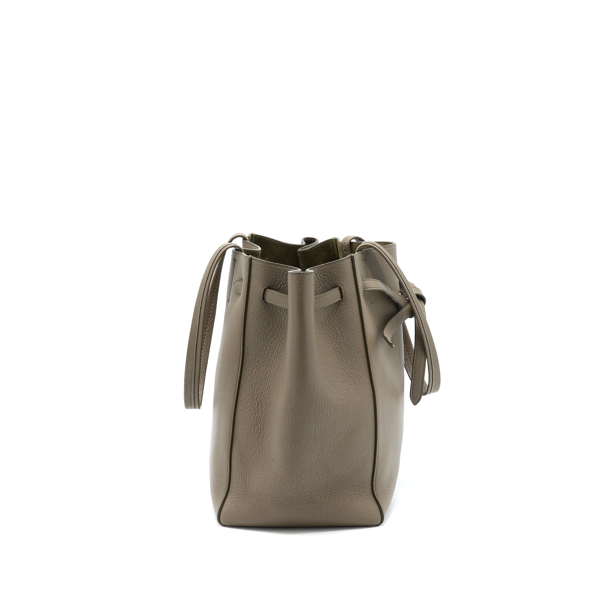 CELINE SMALL CABAS PHANTOM SOFT GRAINED CALFSKIN GREY GHW