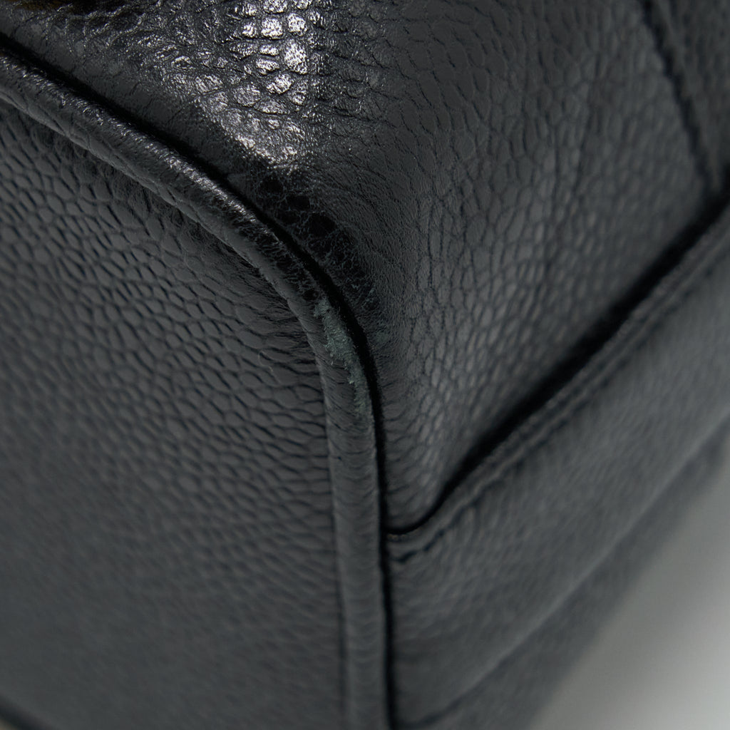 CHANEL VINTAGE BUCKET BAG CAVIAR BLACK GHW