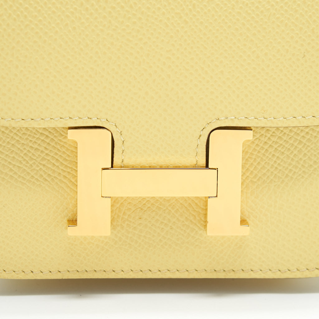 HERMES CONSTANCE SLIM EPSOM JAYNE POUSSIN GHW